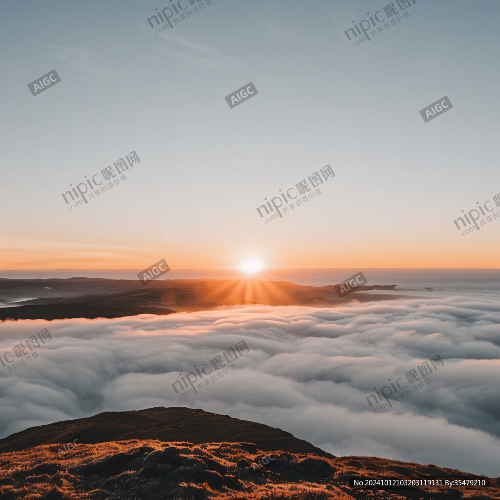 九頂山日出