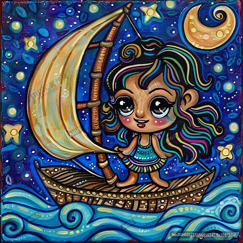 星月河幻想插畫