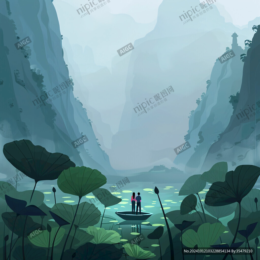 瞿塘峽插畫