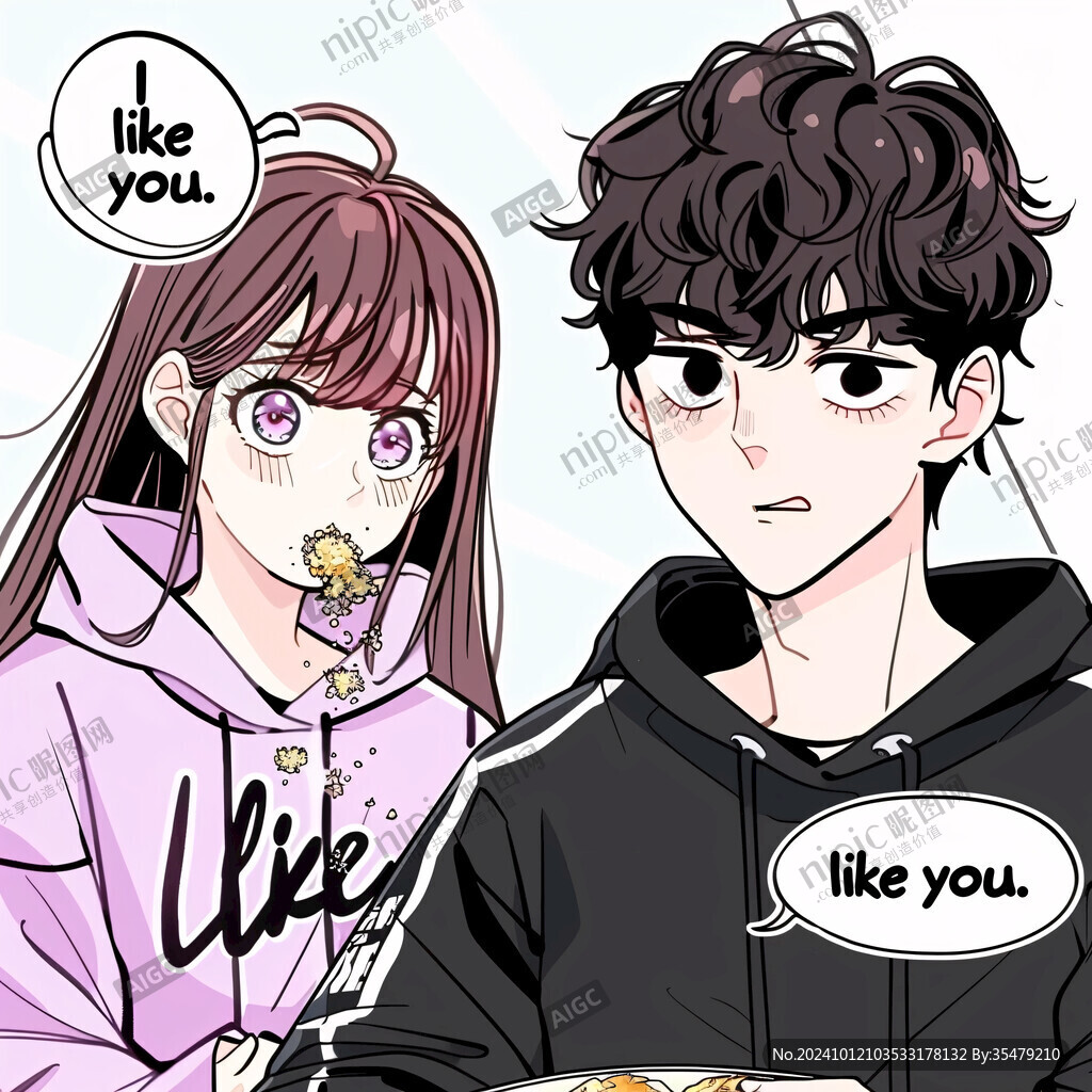 男女朋友插畫