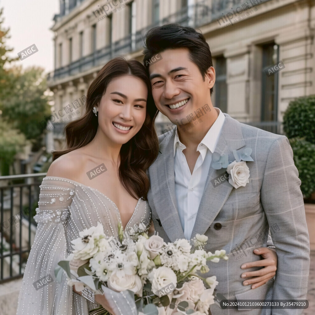 藍灰色泰式婚禮