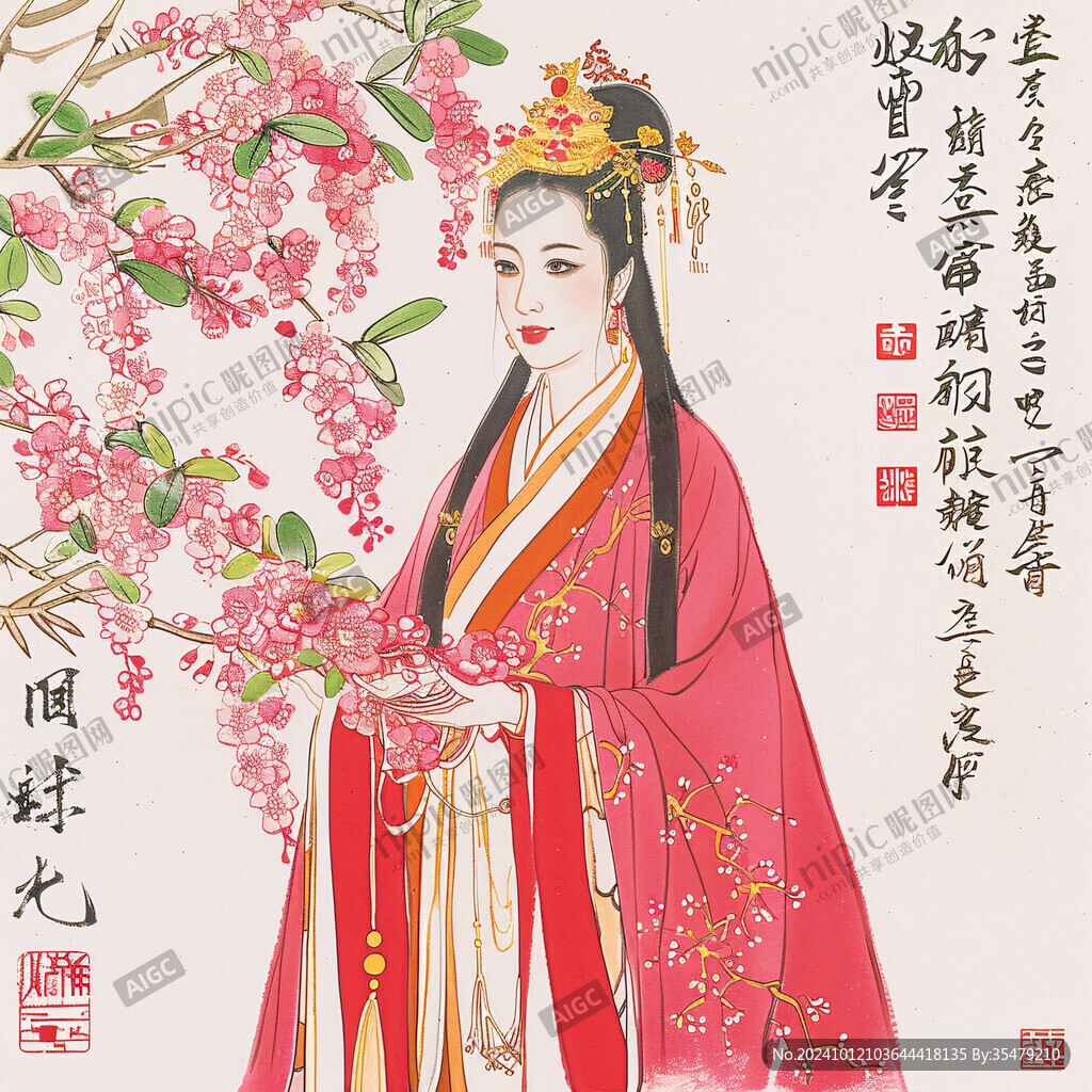 賈惜春人物插畫