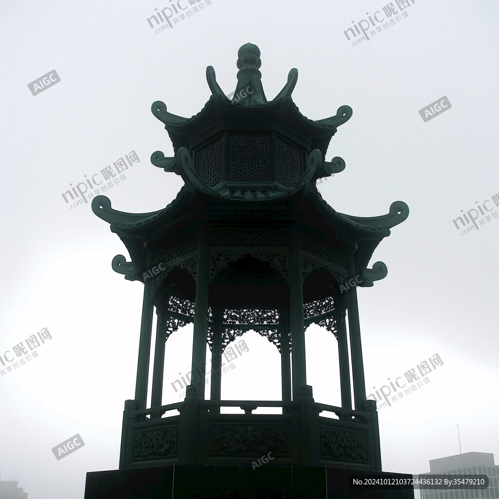 亭子頂部亭結(jié)構(gòu)亭頂