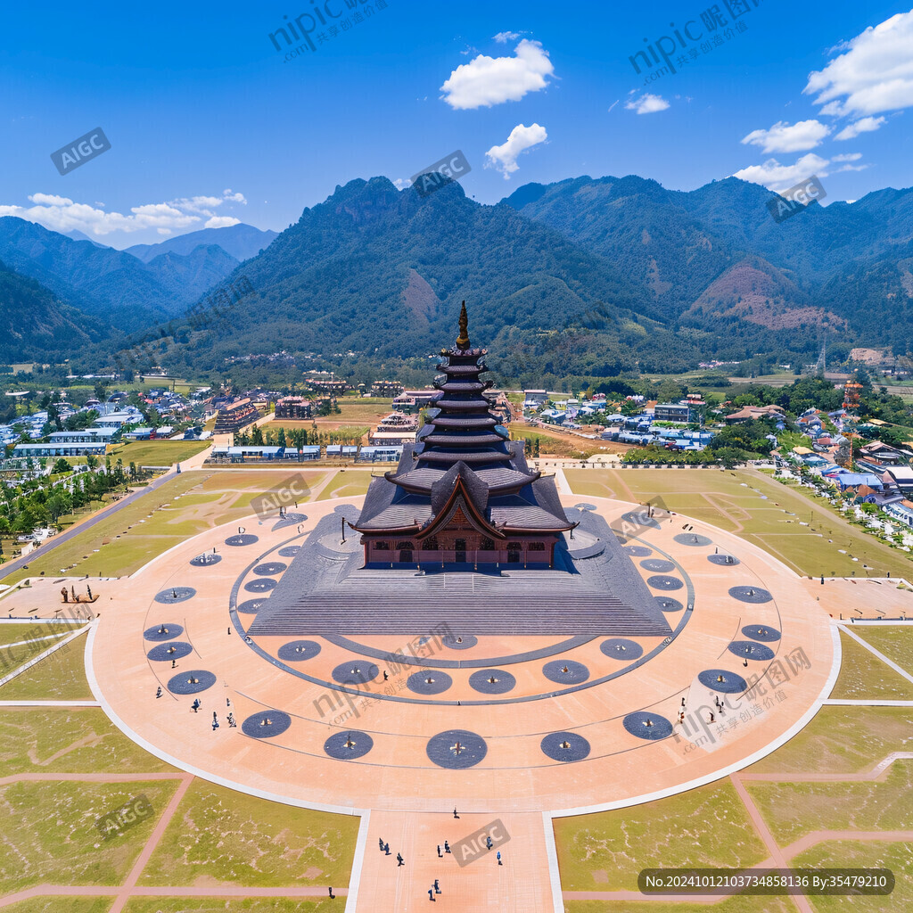 美岱召全景