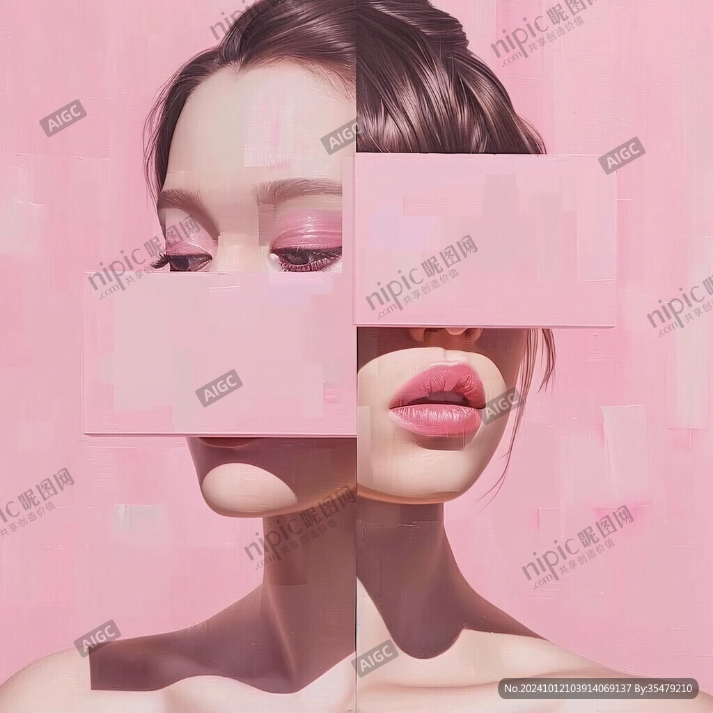 美女創意海報