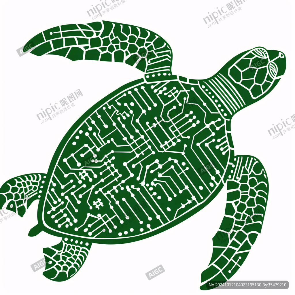 烏龜卡通插畫