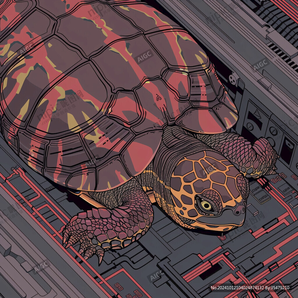烏龜包裝插畫