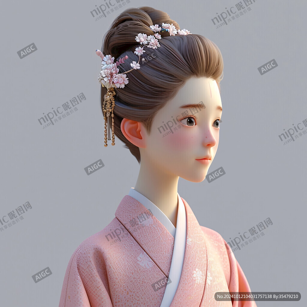 可愛(ài)女孩人物定制