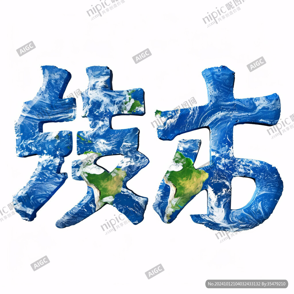 立體冰字