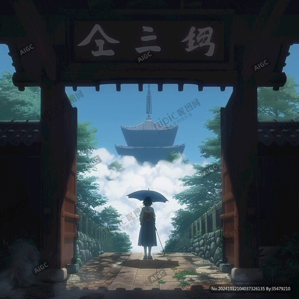 三蘇祠披風(fēng)榭插畫