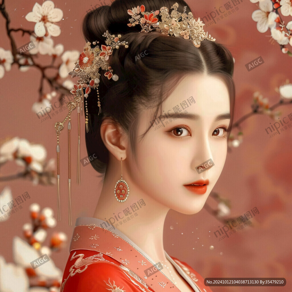 紅金唐代宮廷風(fēng)
