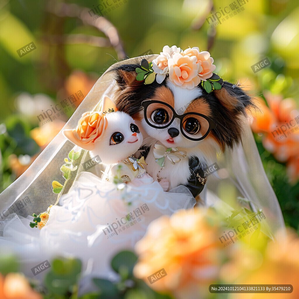 可愛結(jié)婚娃娃