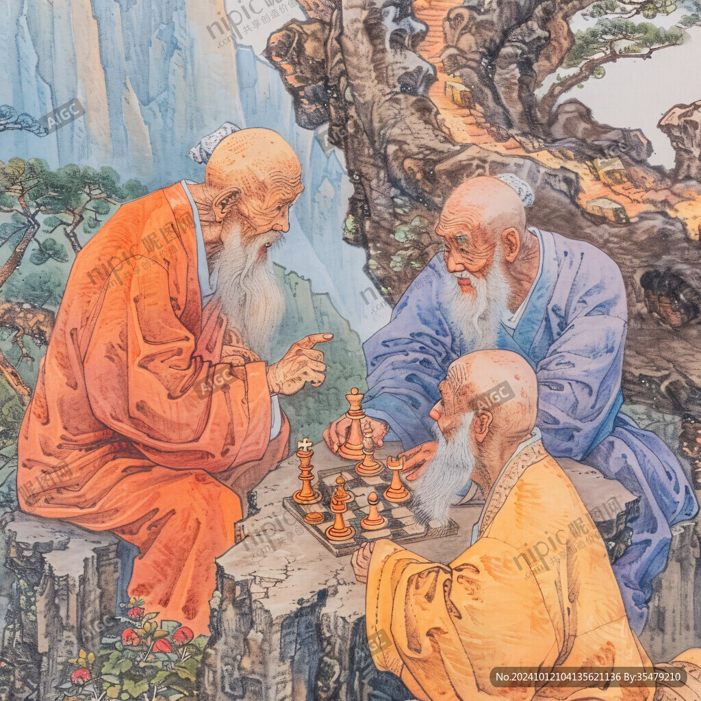 古代下棋人物