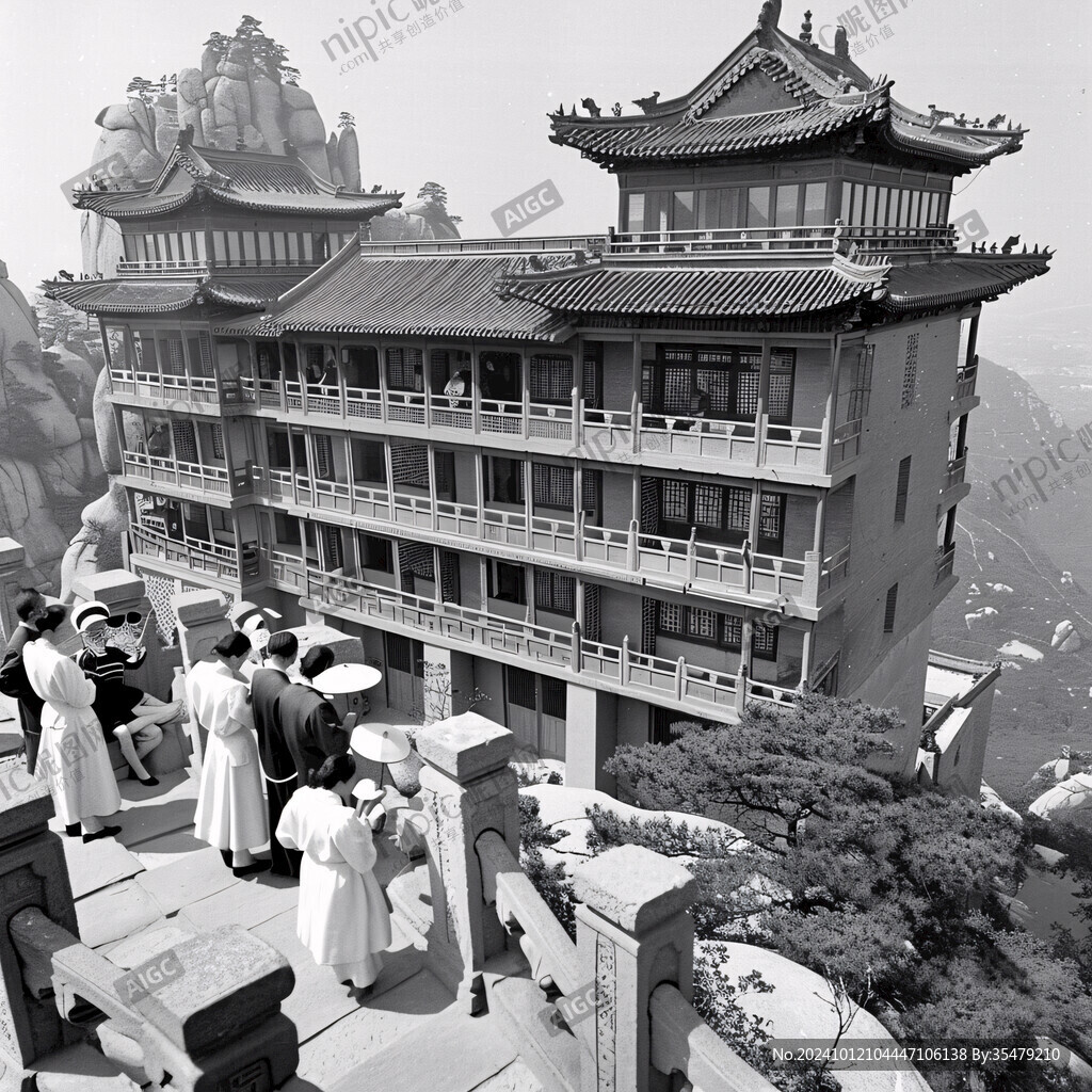 連峰樓老照片古建筑