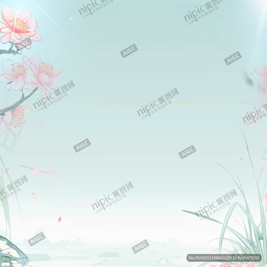 桃花主題背景畫面素材