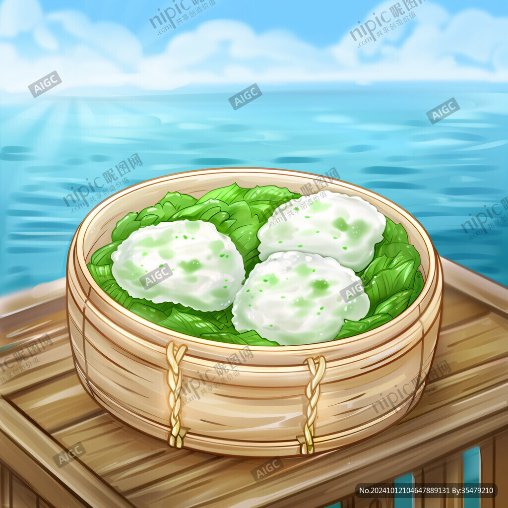 海菜包子插畫(huà)