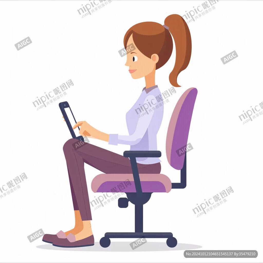 上班族女性插畫