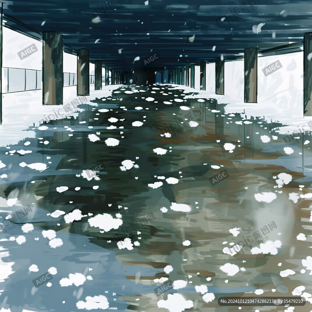 彩繪聽見雨的聲音插畫