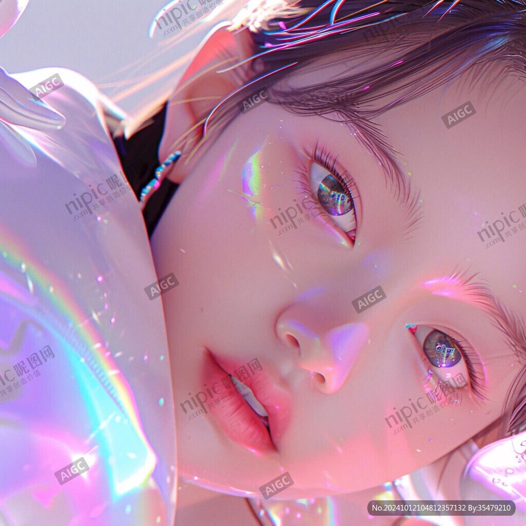 數(shù)字美女插畫