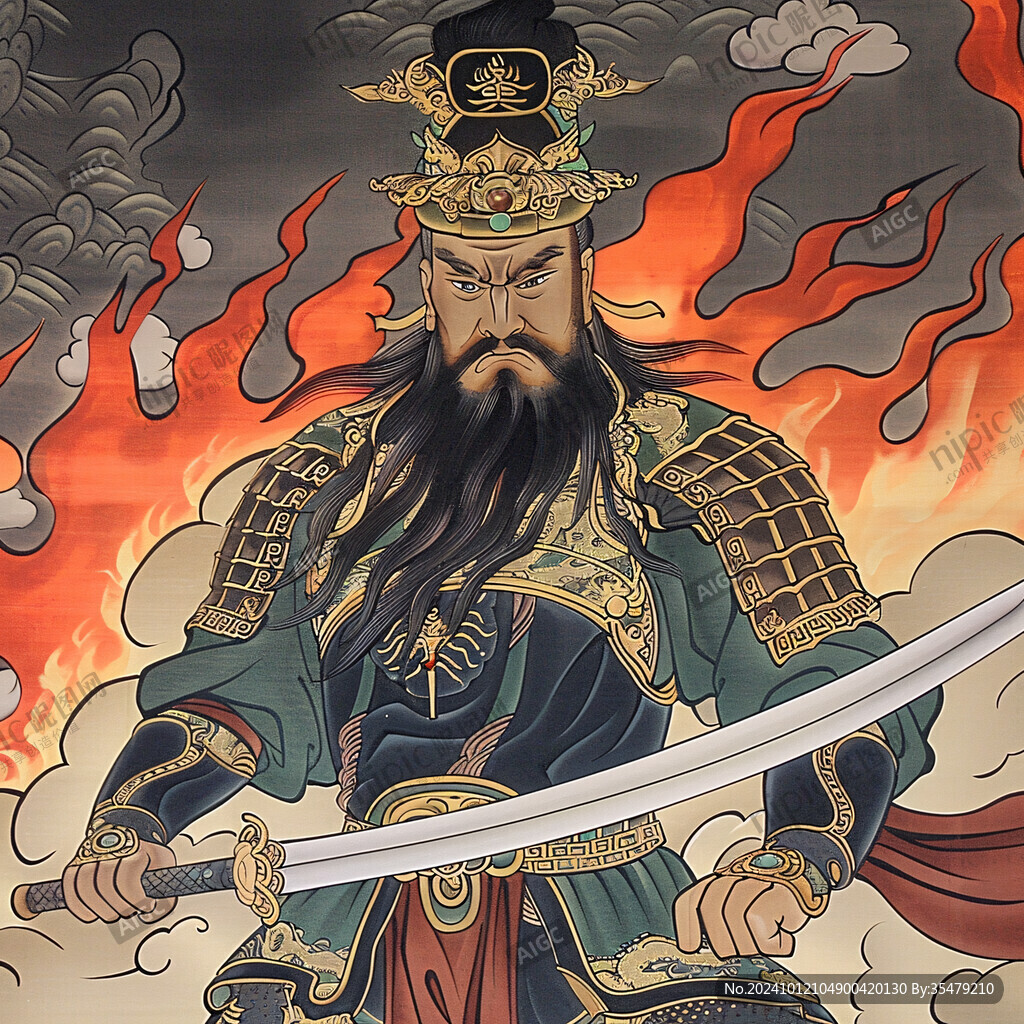 武財(cái)神插畫(huà)