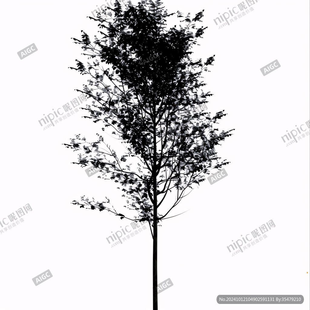 樹木黑白樹