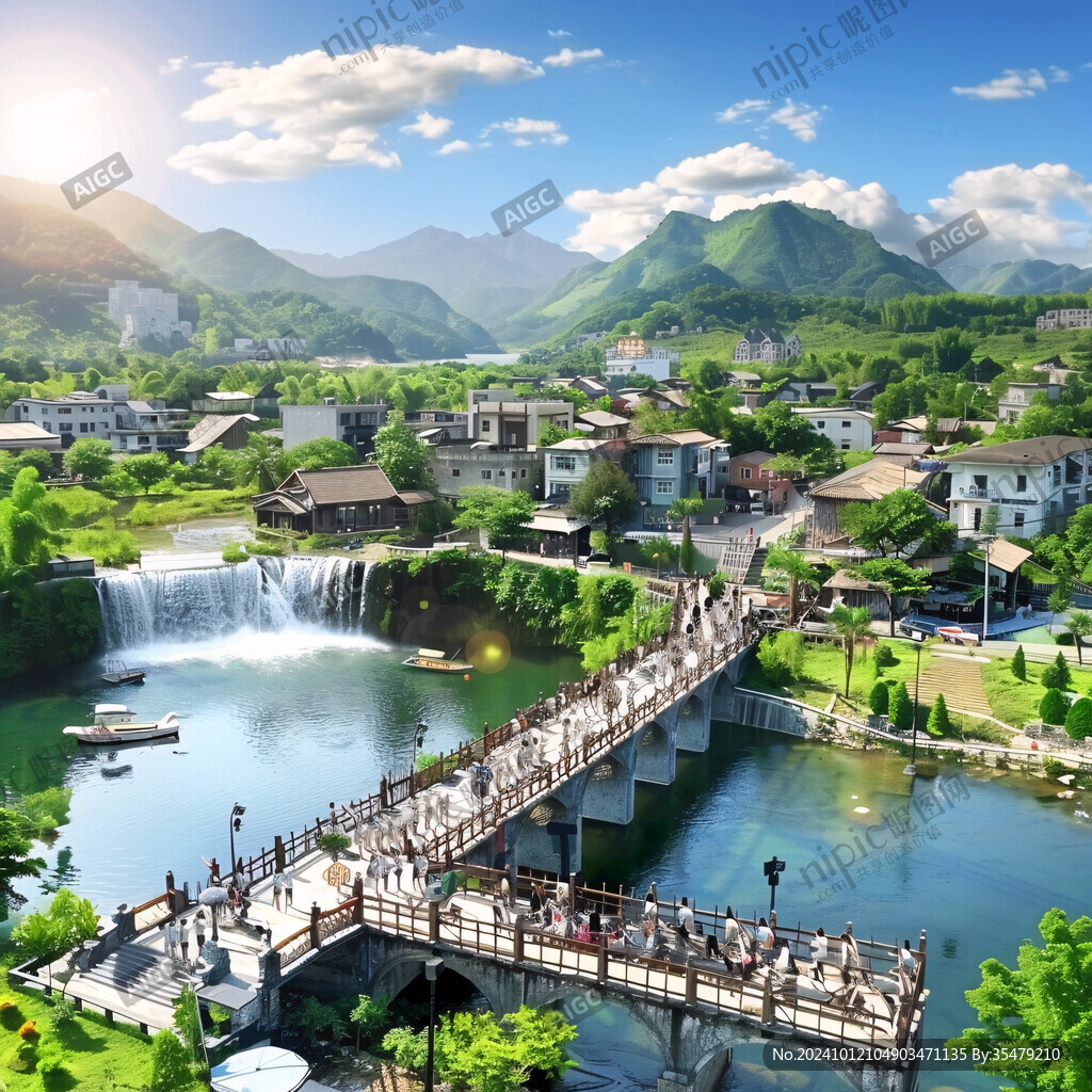 別墅區(qū)小橋流水