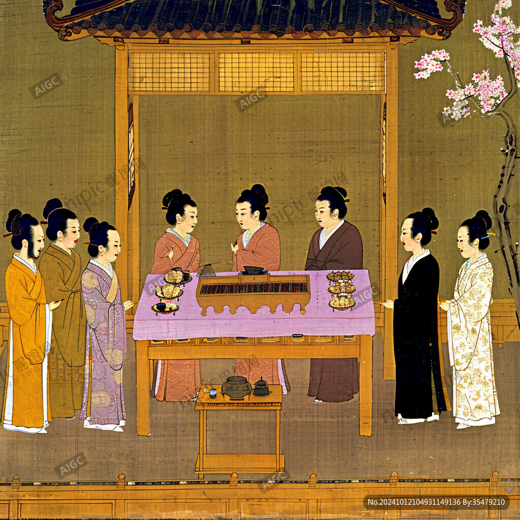 古代人物會面場景
