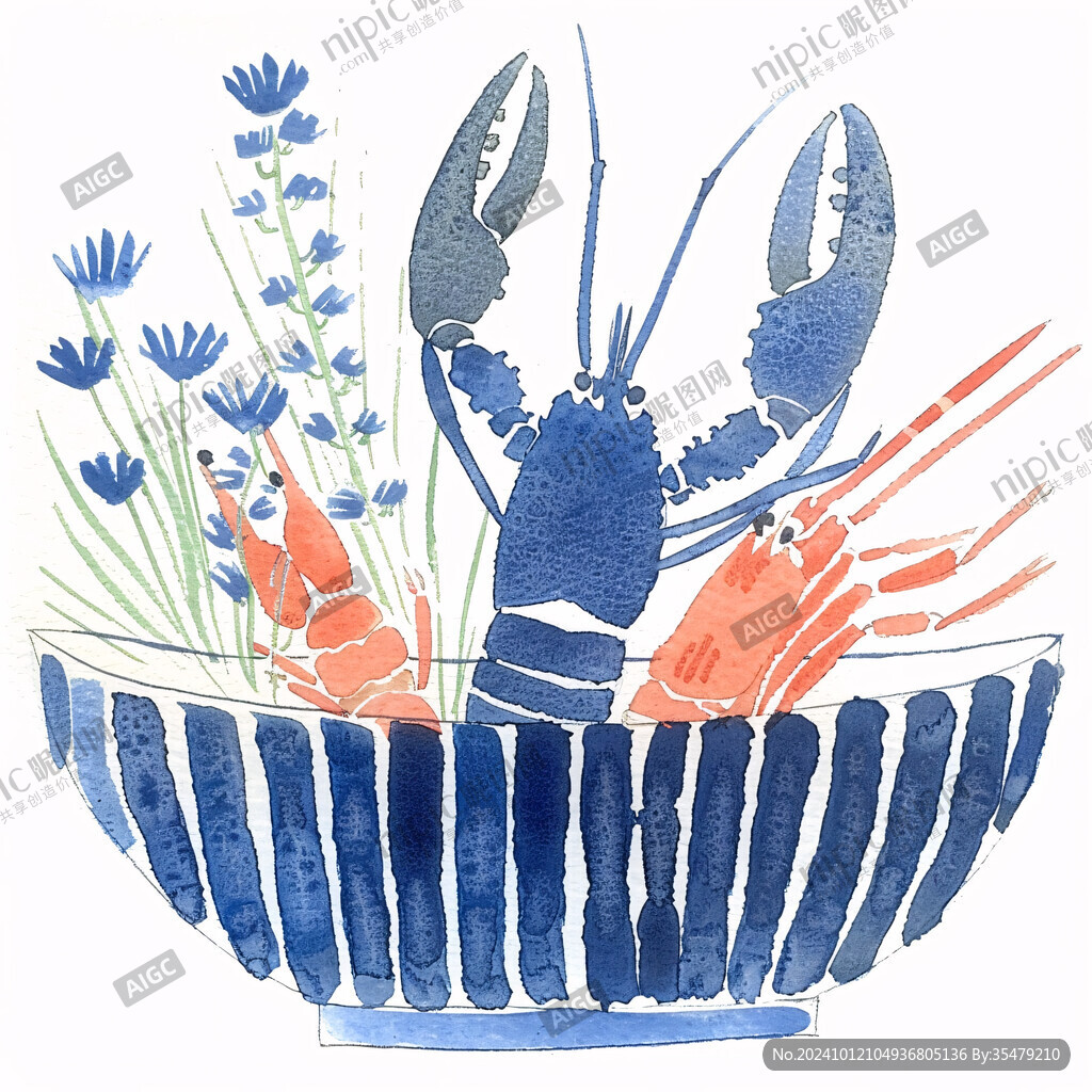 插畫海鮮鍋