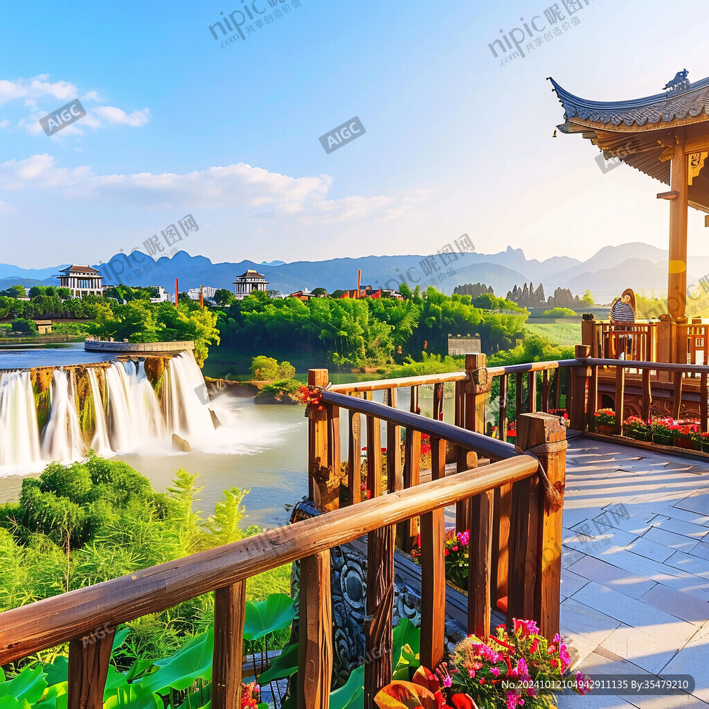 廊橋景觀廊橋風(fēng)景