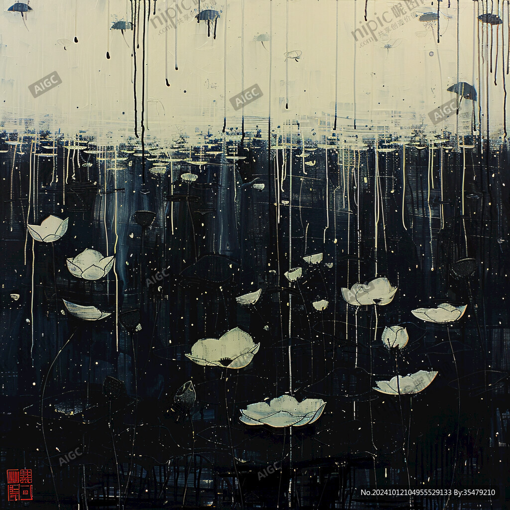 殘荷聽雨聲