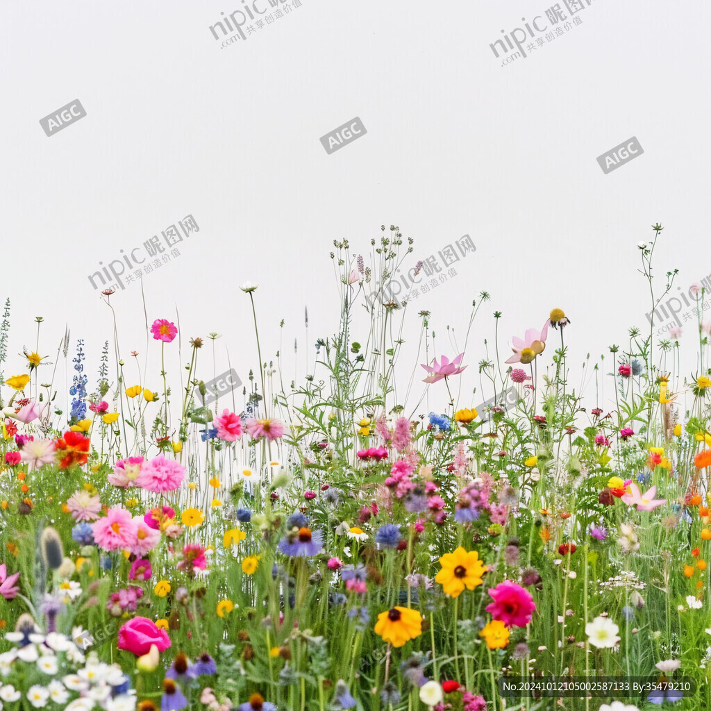 隨意草花叢花海