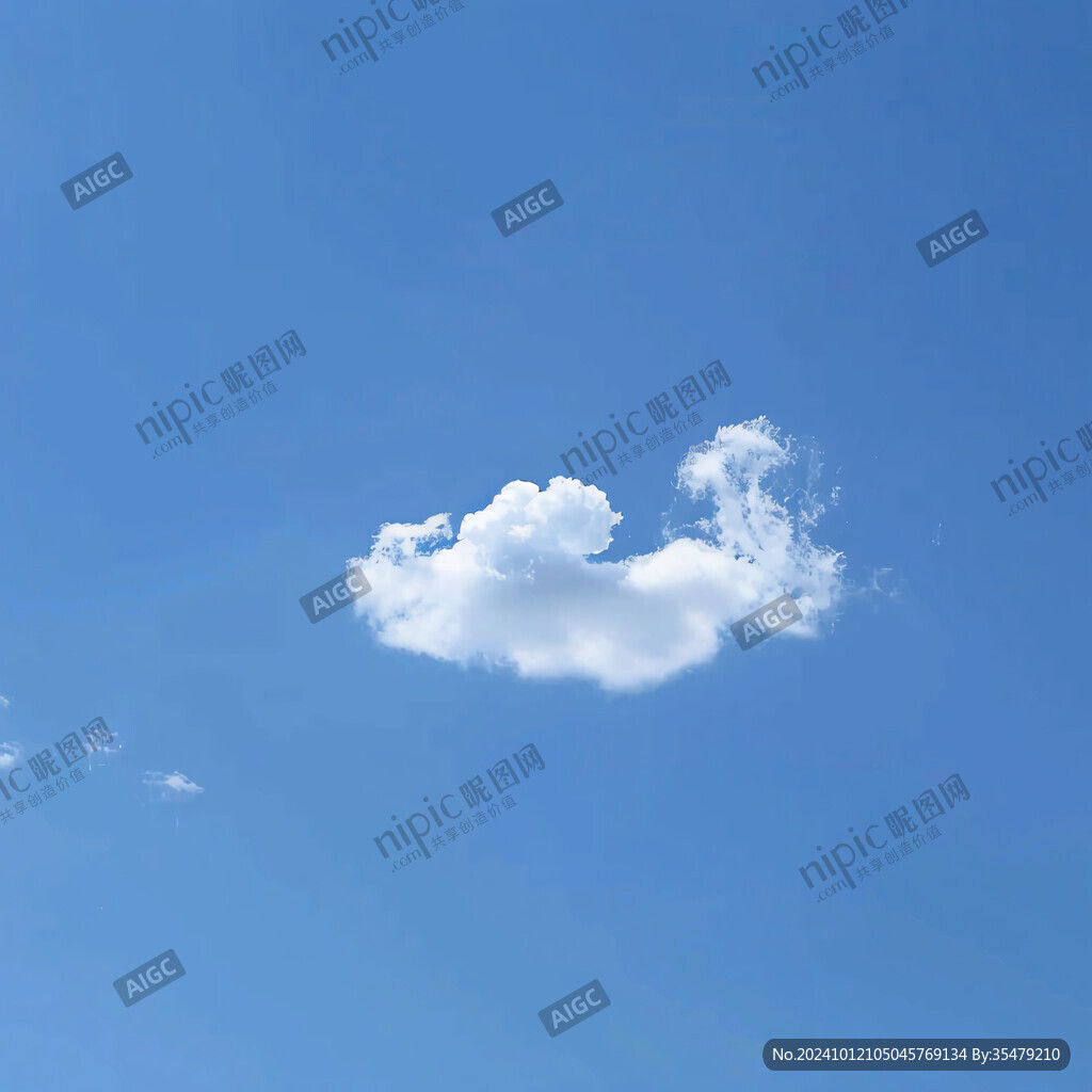 輕紗白云漂浮
