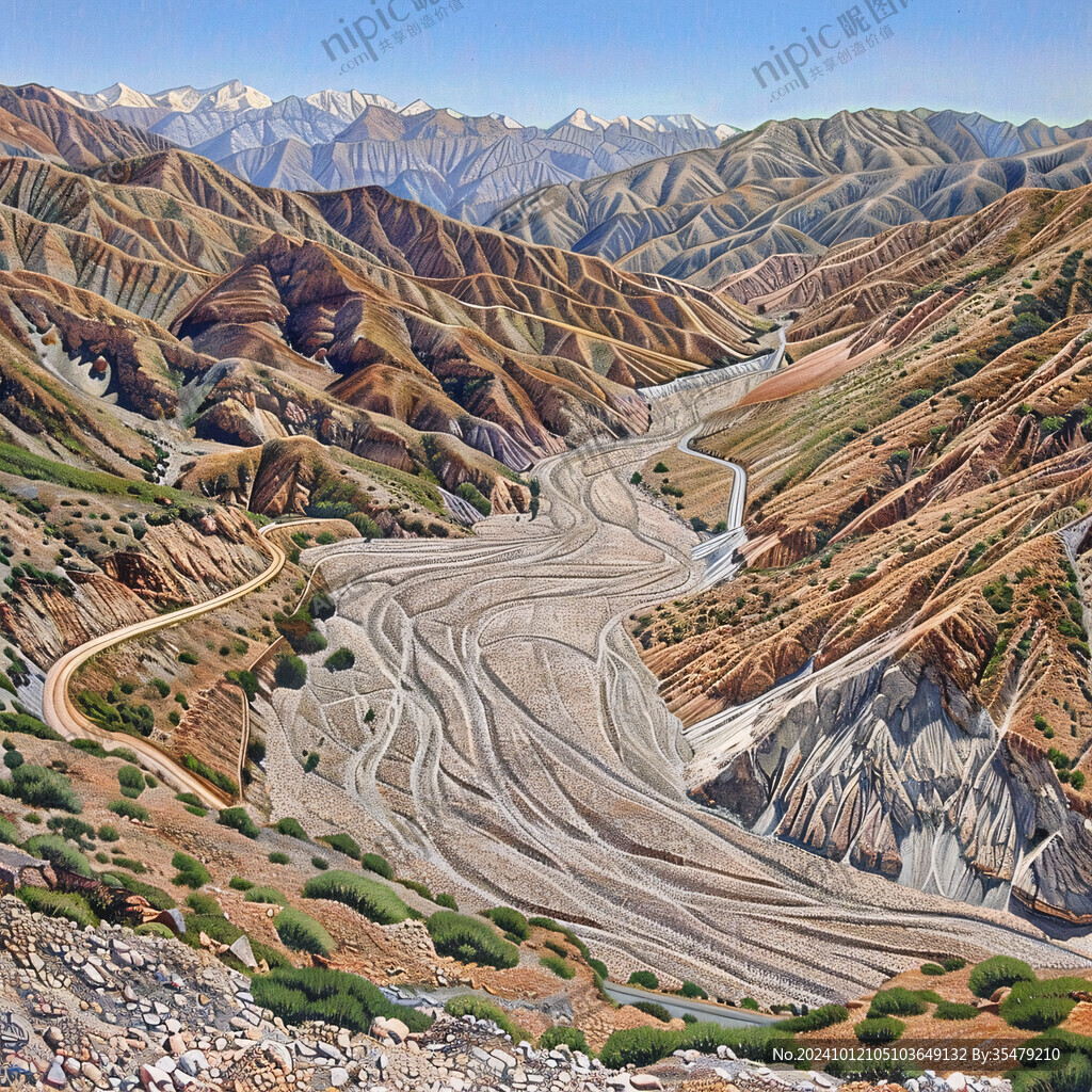 山巒起伏玉帶公路