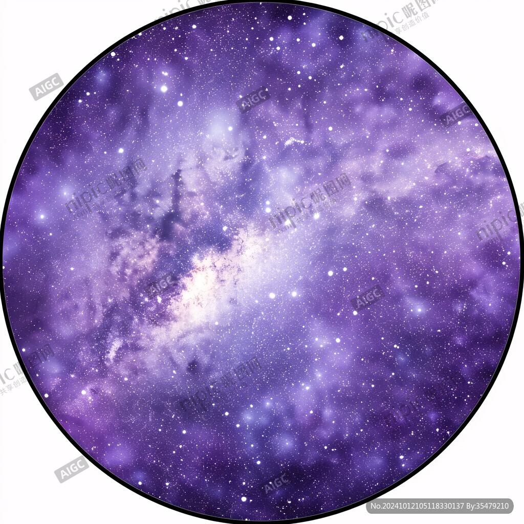 圓形星空裝飾畫