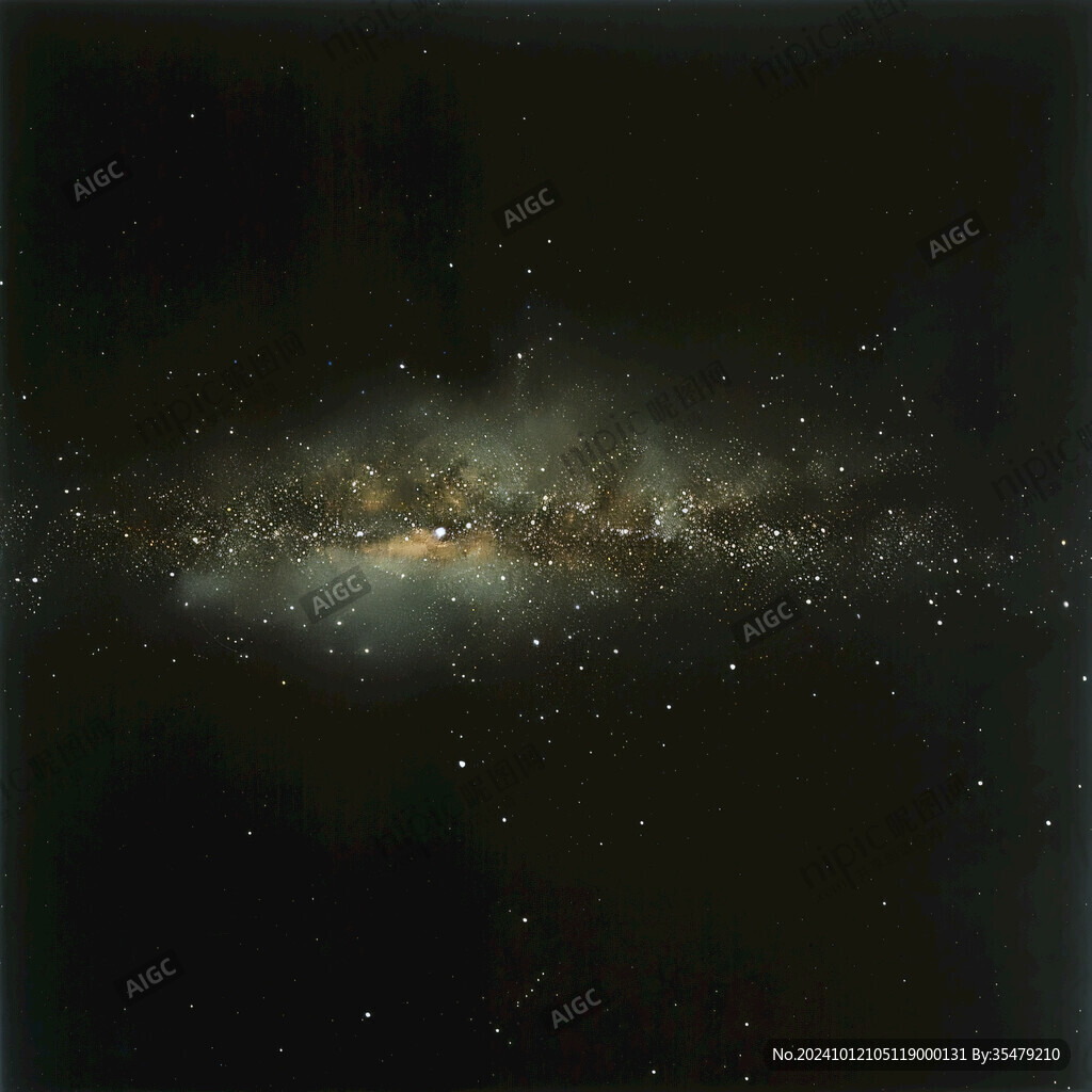 彩繪銀河星系插畫