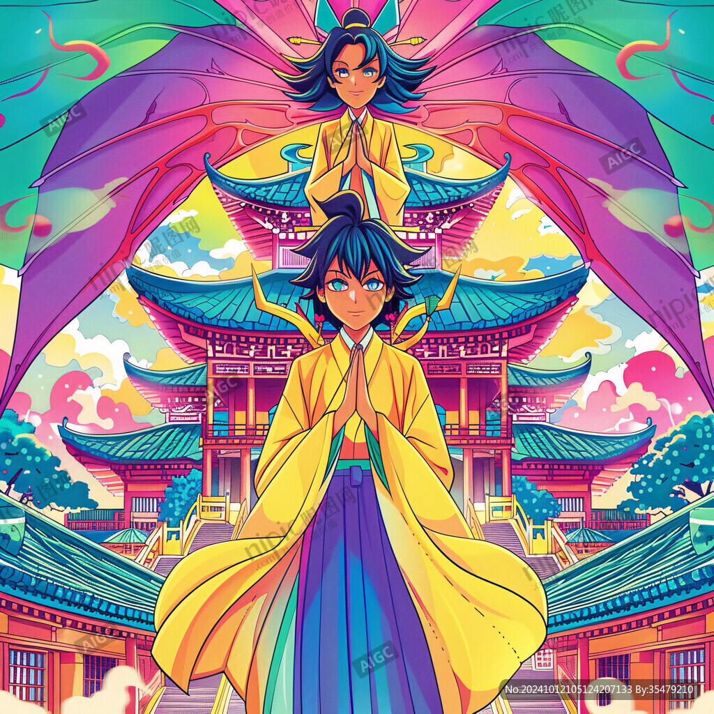 牛首山插畫