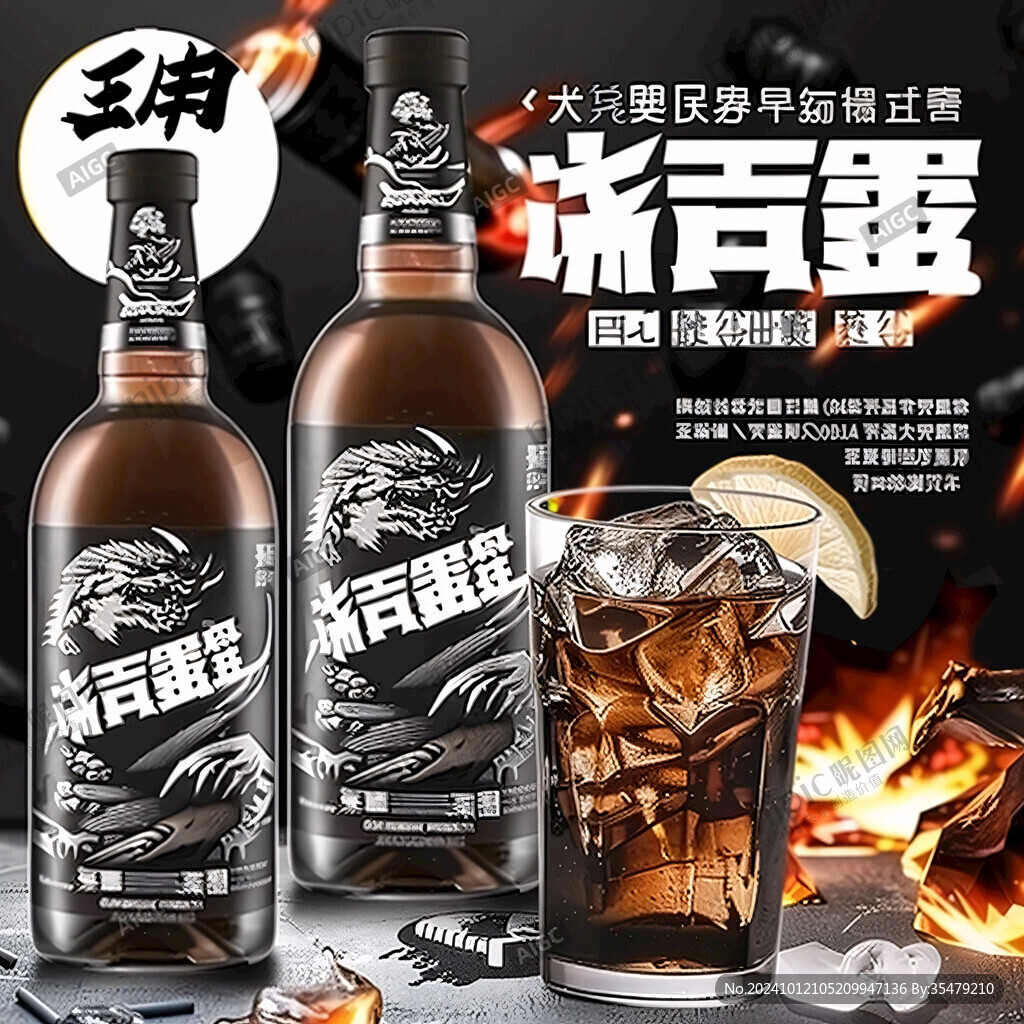 功能飲料瓶標設計