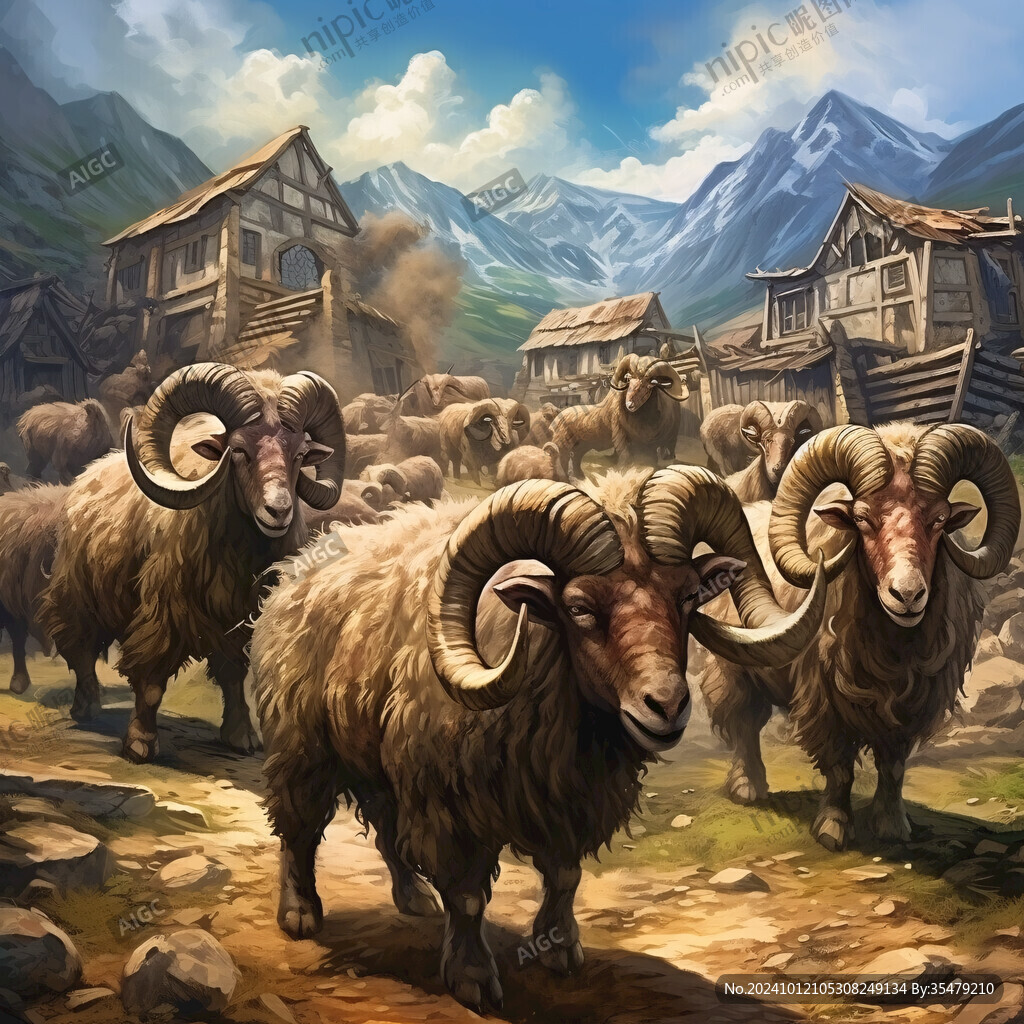 阿爾巴斯羊插畫(huà)