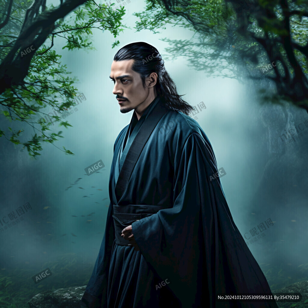 古裝束發(fā)男子