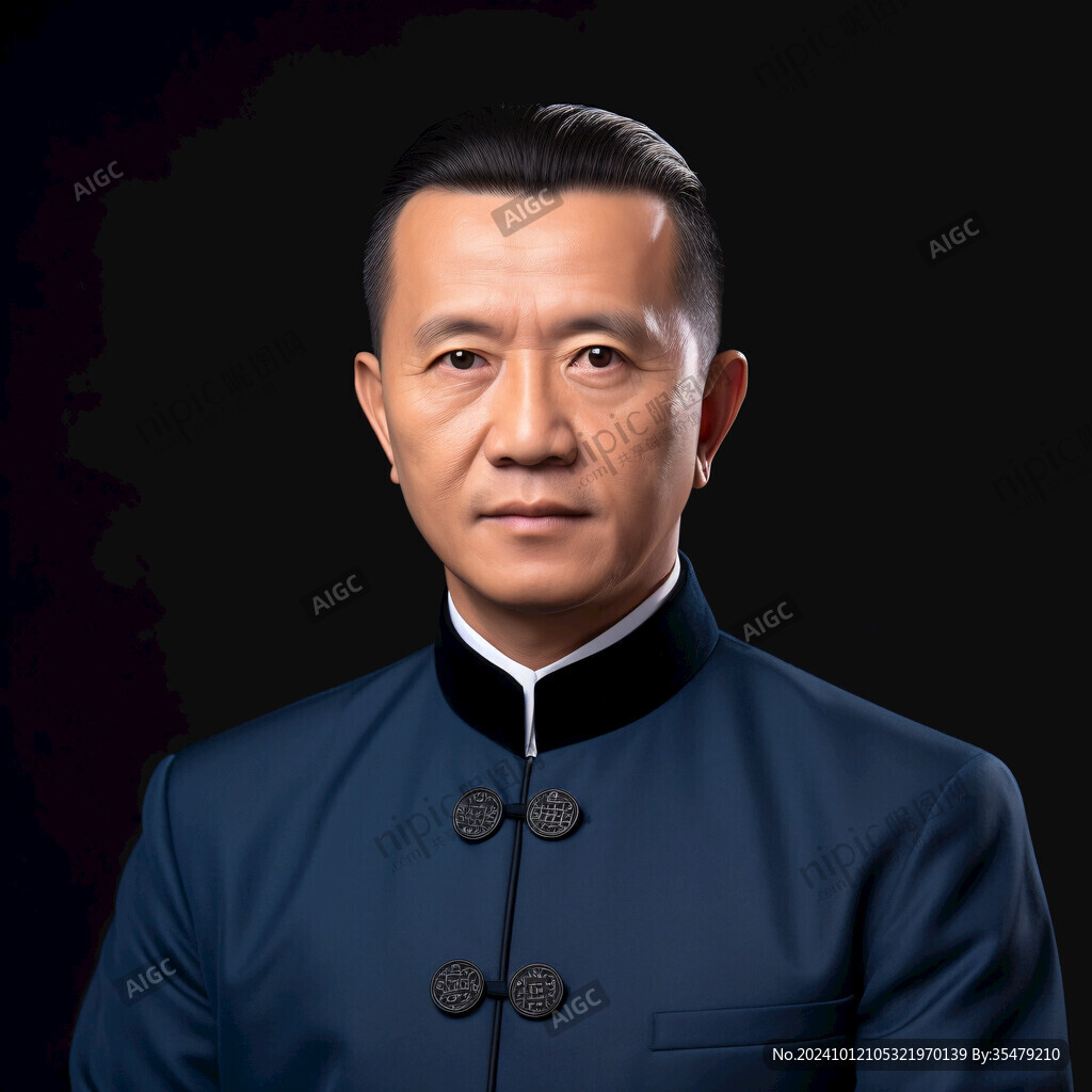 素材證件照人物西裝