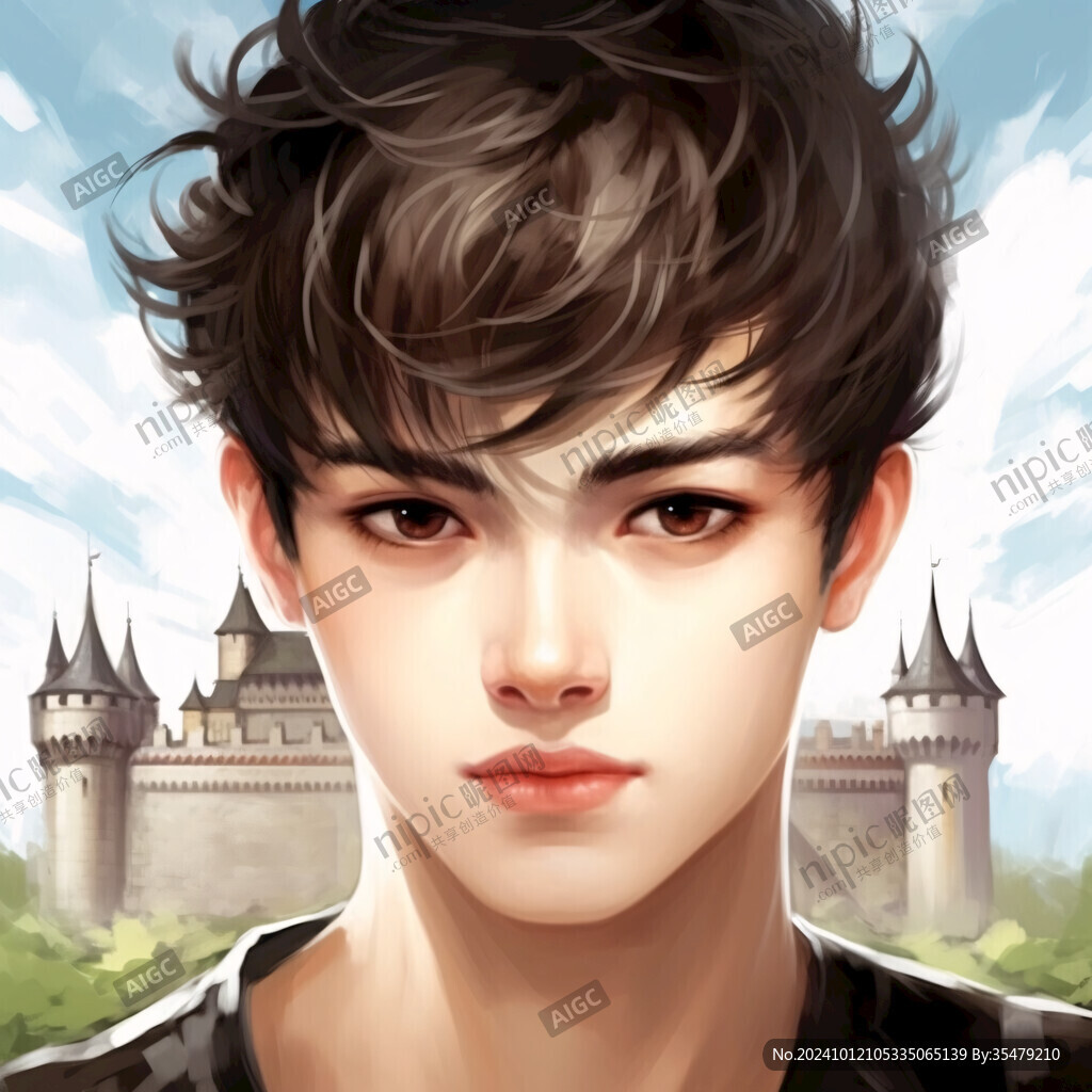 青春男孩插畫