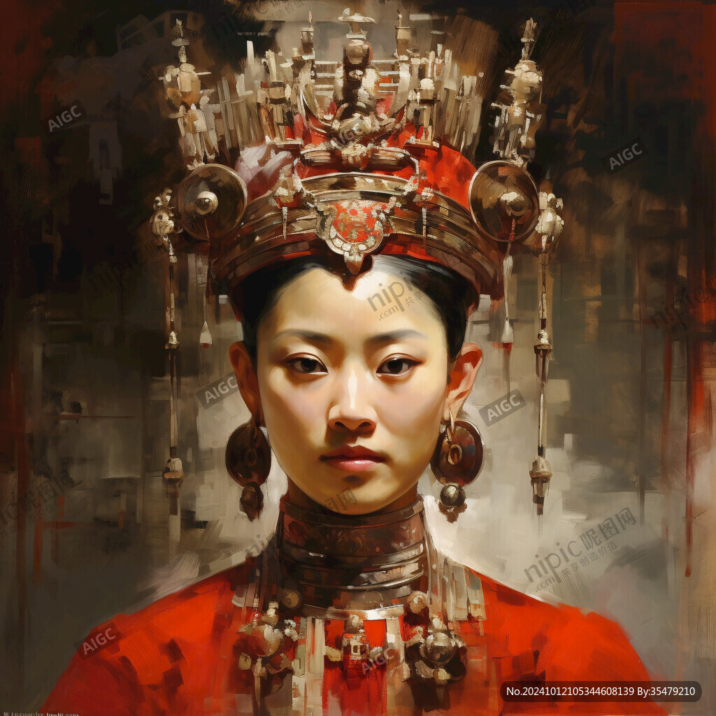 大宮女油畫