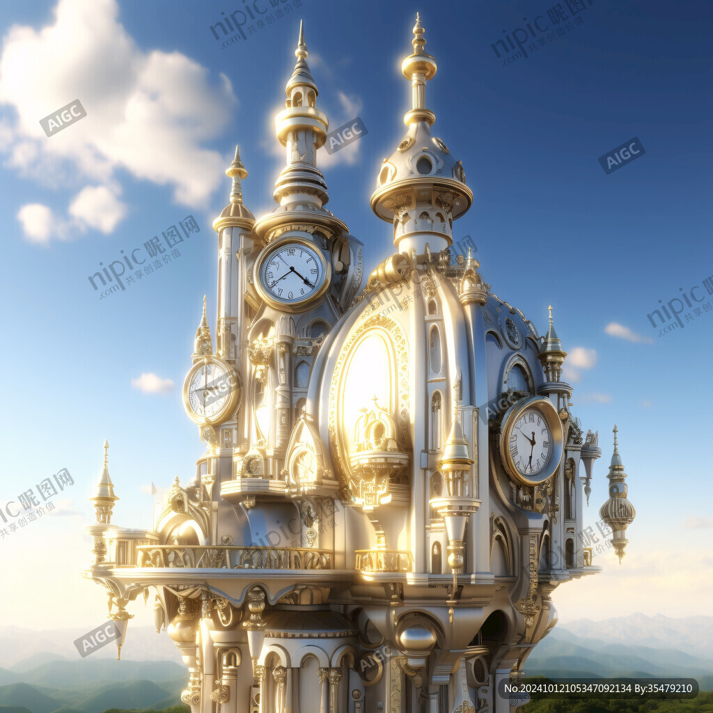 金色歐式城堡