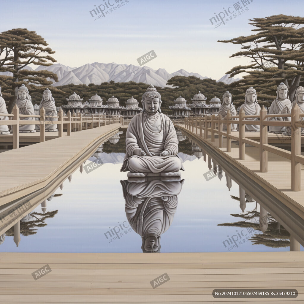 和尚雕塑景觀