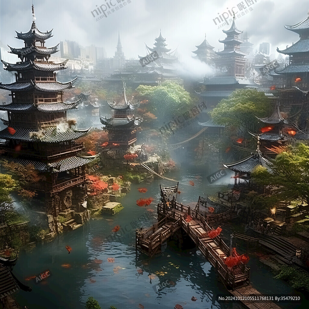 古代城池江南風(fēng)情