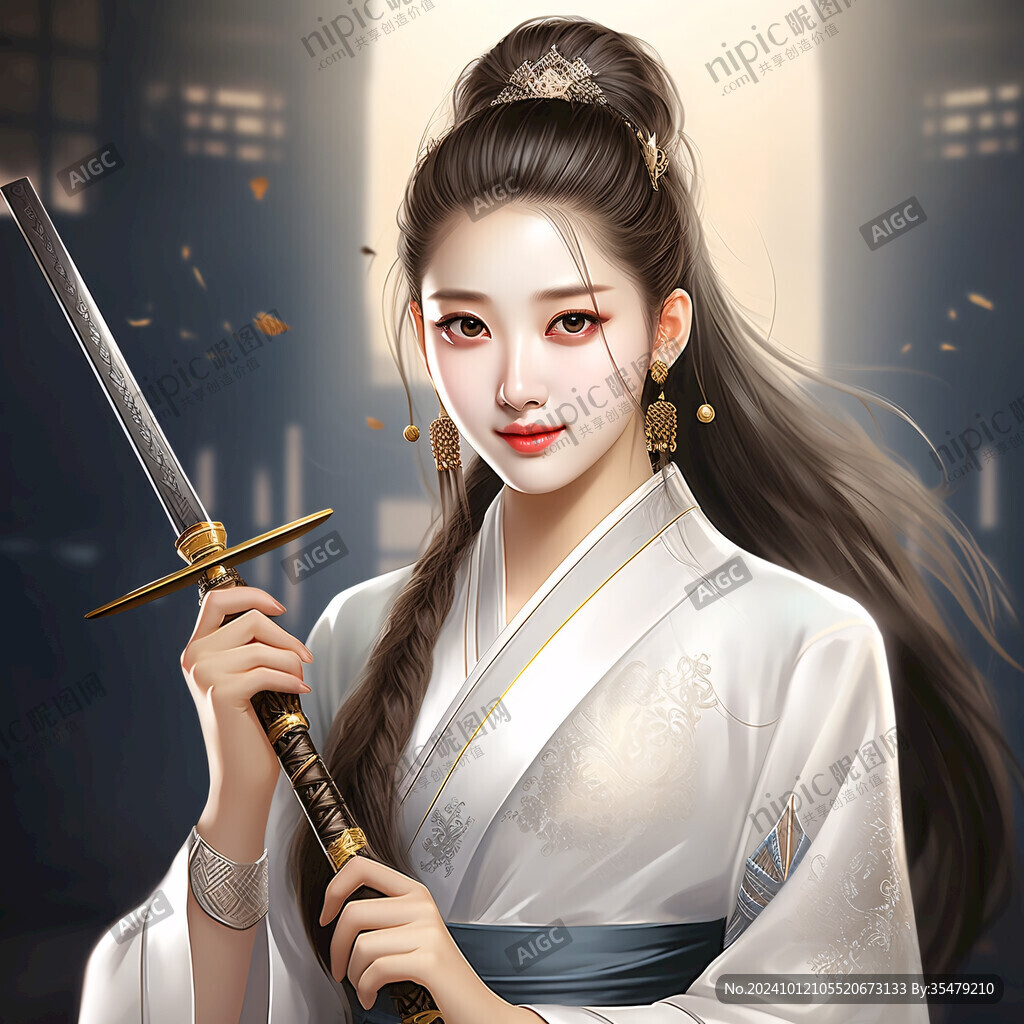 韓國女性失量插畫