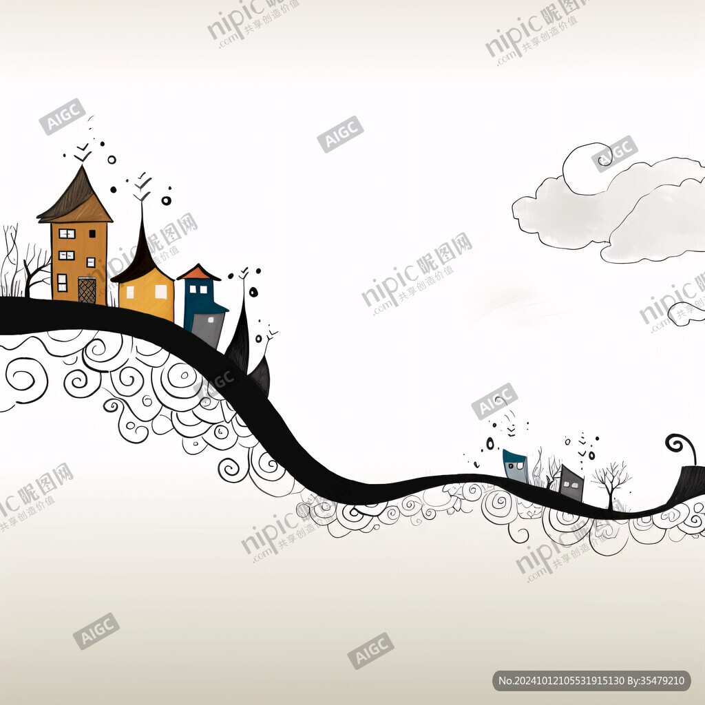 抽象寫意地產(chǎn)素材