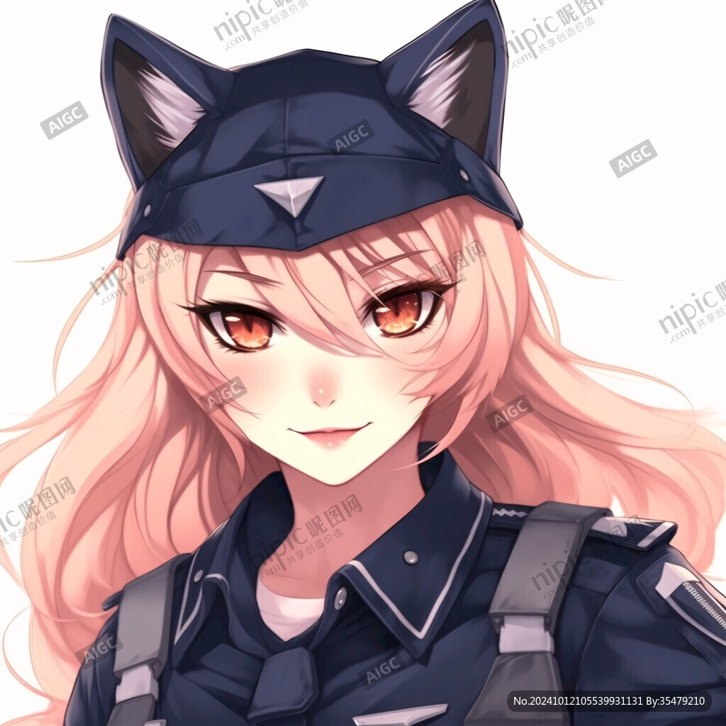 卡通動漫制服女孩