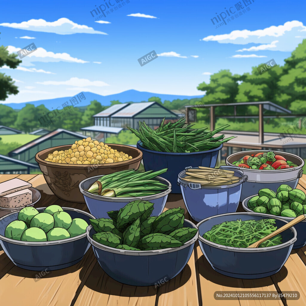 農(nóng)家菜農(nóng)家插畫