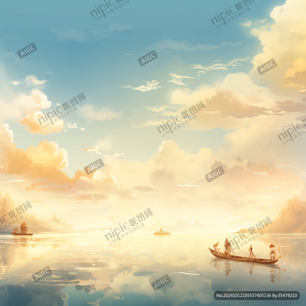旅游廣告大自然漁舟